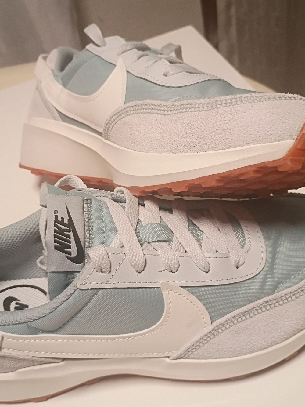 Nike Kids' Retro Runner Sneakers in Light Blue and White